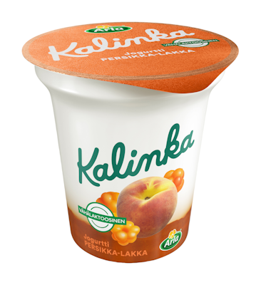 Arla kalinka persikka-lakka kerrosjogurtti 150g vähälaktoosinen