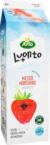 Arla Luonto+ AB jogurtti 1kg metsämansikka rasvaton laktoositon