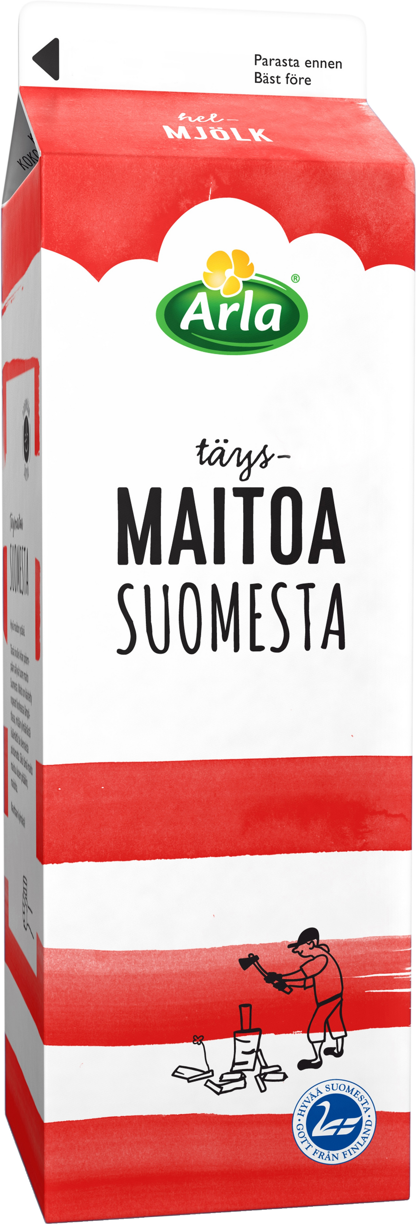 Arla 1L Suomi ESL täysmaito