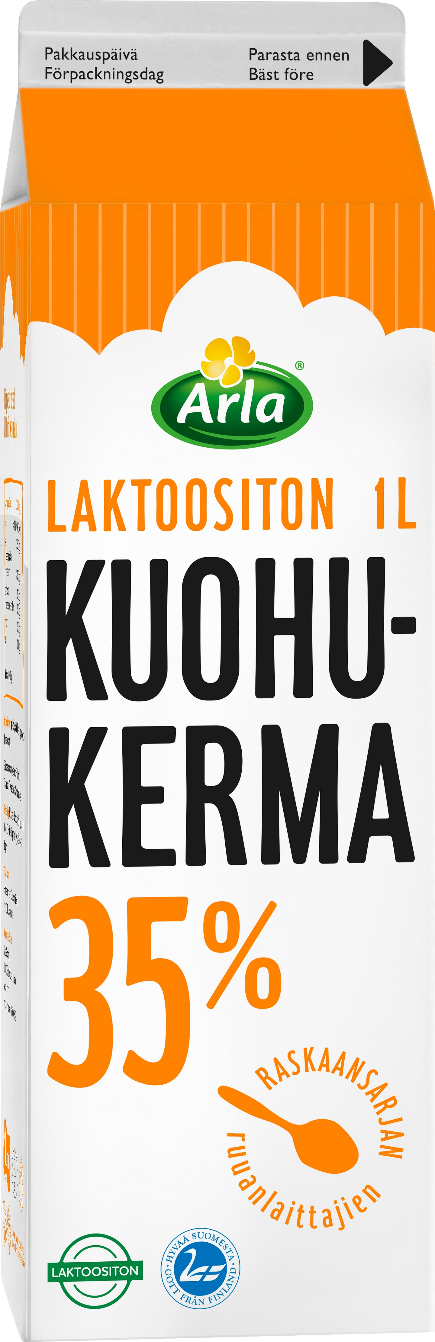 Arla 1L ESL laktoositon kuohukerma