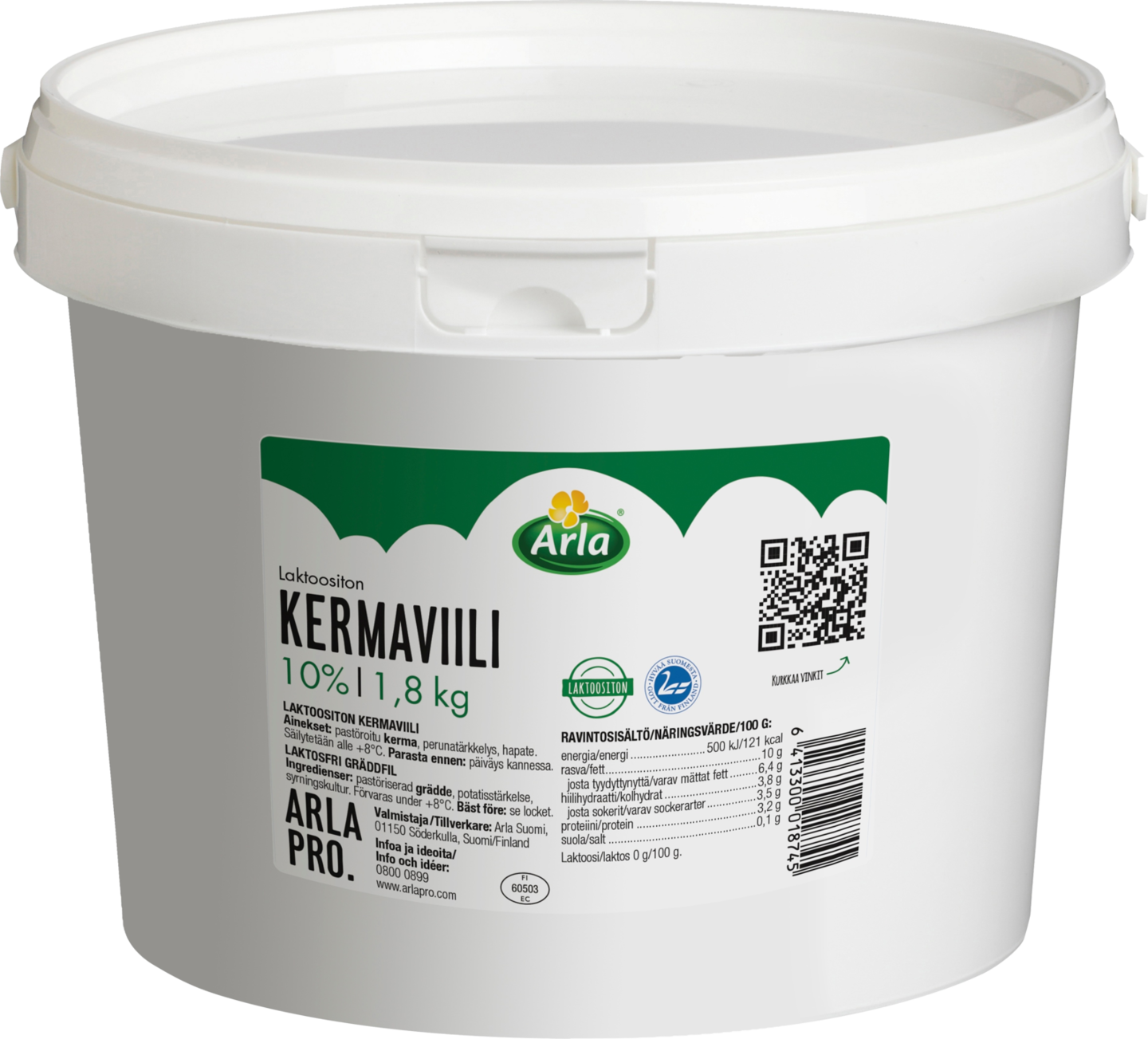 Arla 1,8kg 10% laktoositon kermaviili