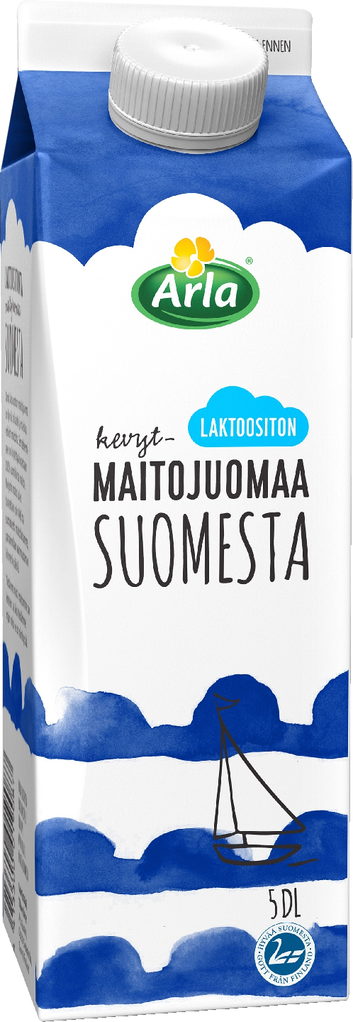 Arla Suomi laktoositon kevytmaitojuoma 5dl