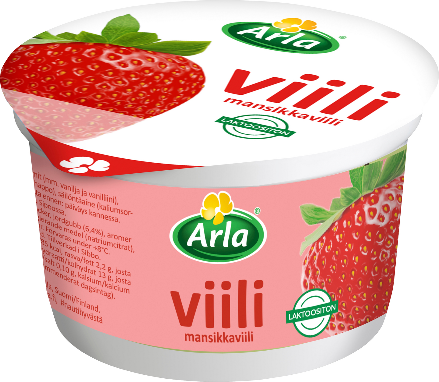 Arla viili 200g mansikka laktoositon