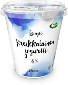 Arla lempi kreikkalainen jogurtti 6% 300g laktoositon