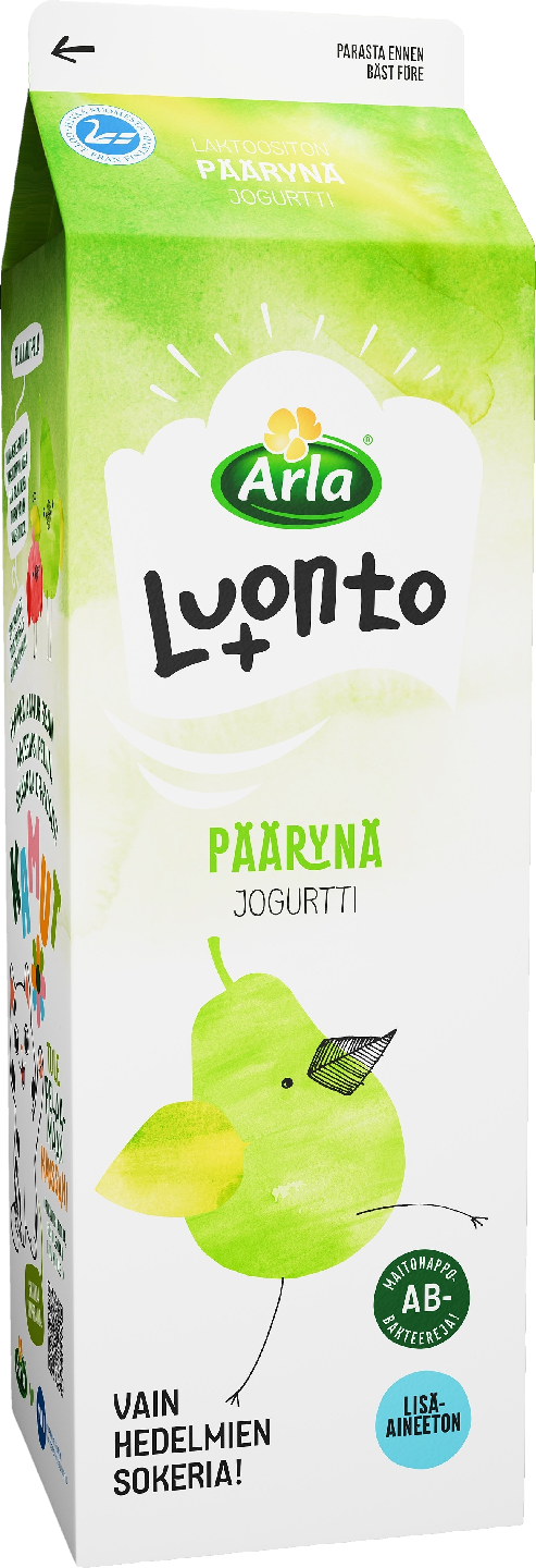 Arla Luonto+ AB jogurtti 1kg päärynä laktoositon