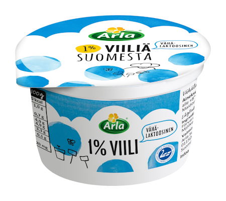 Arla 1 % viili 200 g, Into