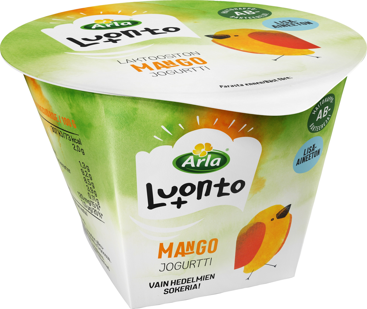 Arla Luonto+ AB jogurtti 175g mango laktoositon