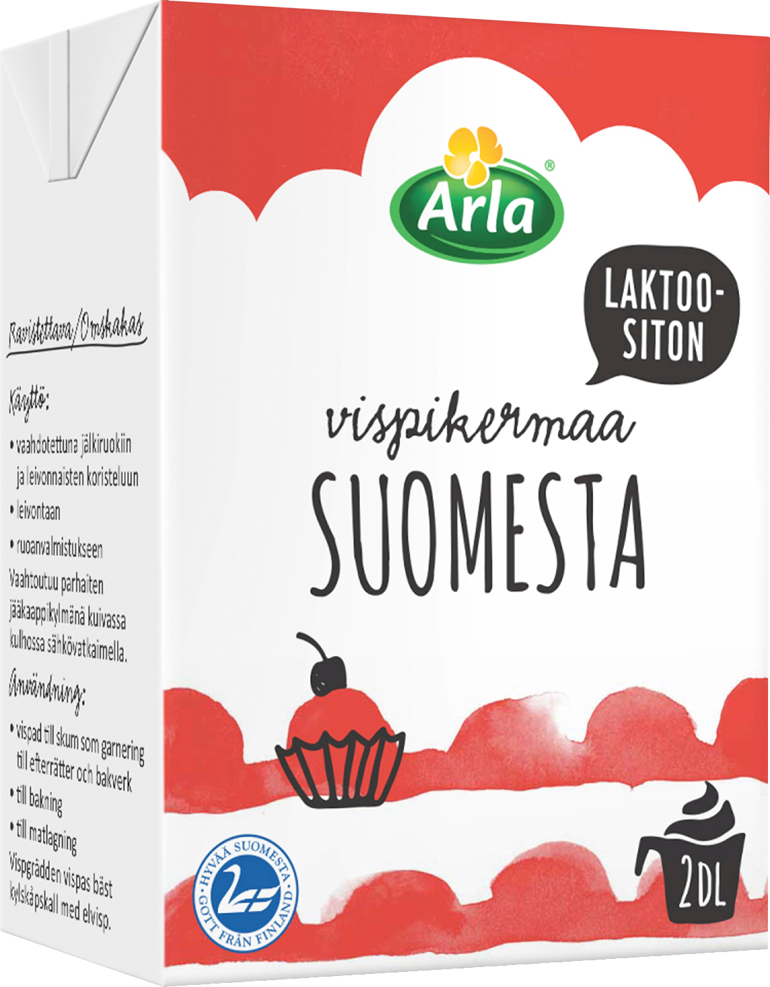 Arla vispikerma 2dl laktoositon UHT