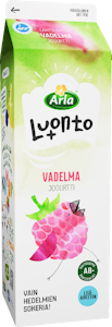 Arla Luonto+ AB jogurtti 1kg vadelma laktoositon