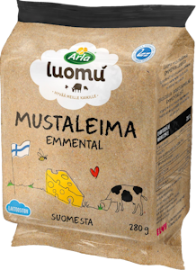 Arla Luomu Yhden tilan Emmental mustaleima 280 g