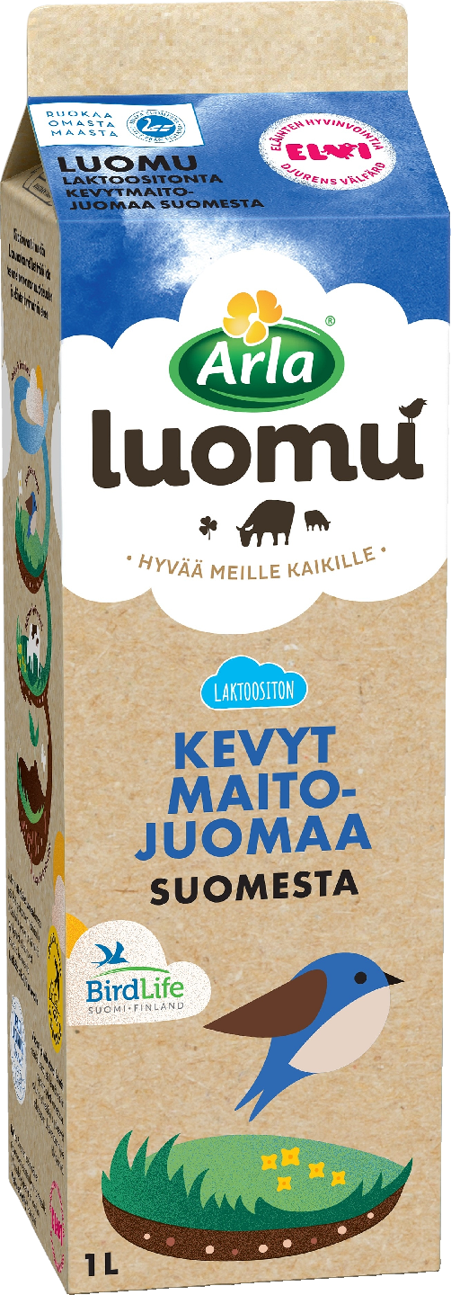 Arla Luomu laktoositon kevytmaitojuoma 1l