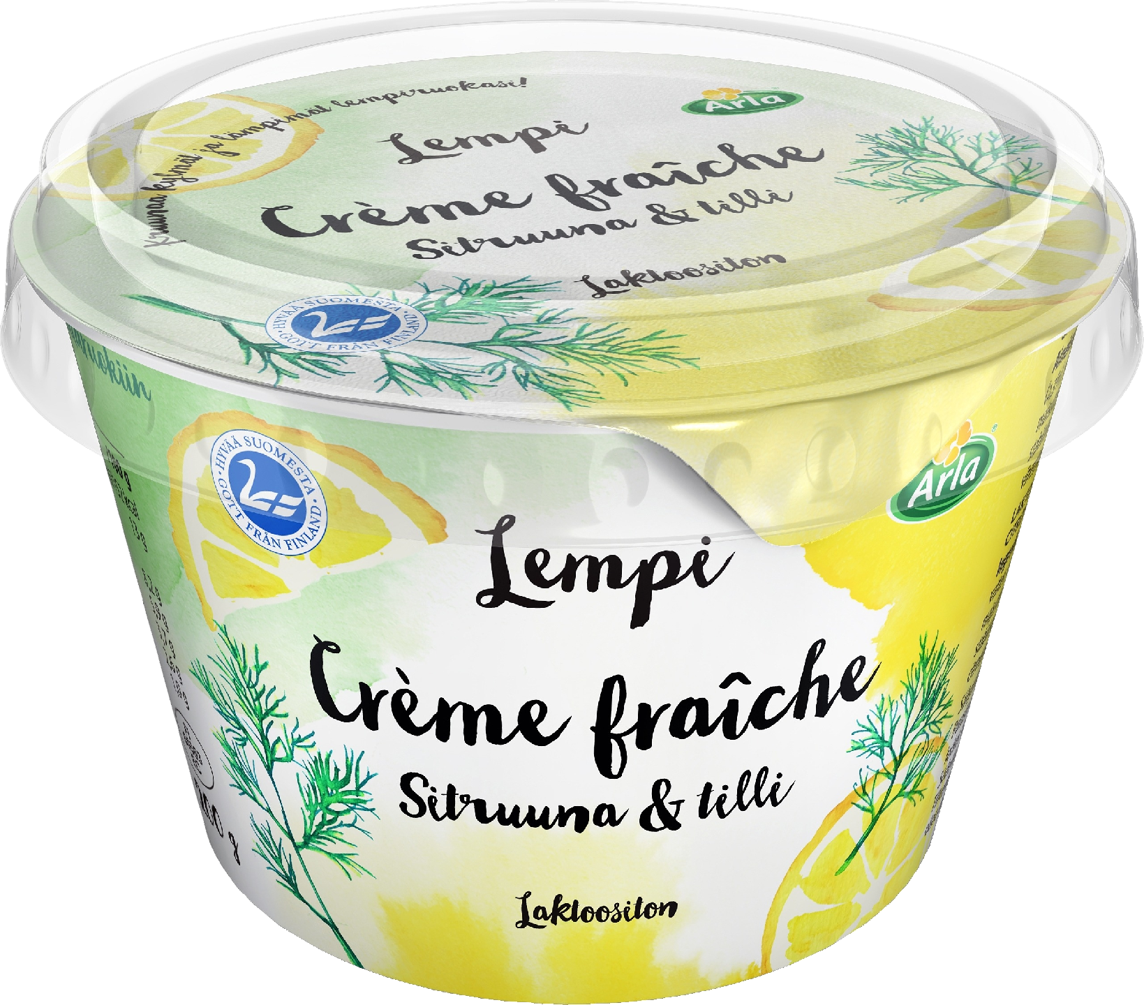 Arla Lempi creme fraiche 200g sitruuna-tilli laktoositon