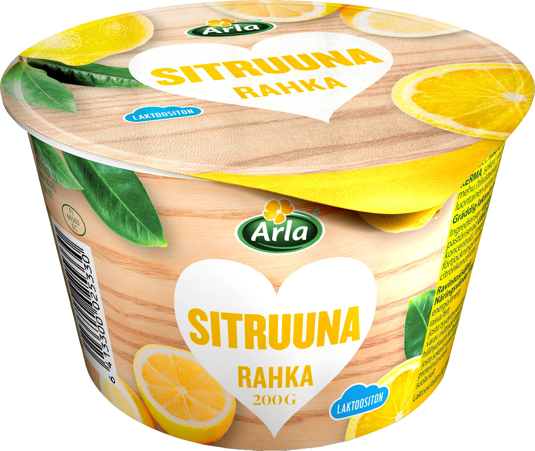 Arla rahka 200g sitruuna laktoositon KRuoka Verkkokauppa