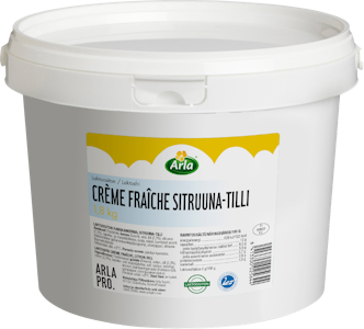 Arla Pro Crème Fraîche sitruuna-tilli 1,8kg laktoositon