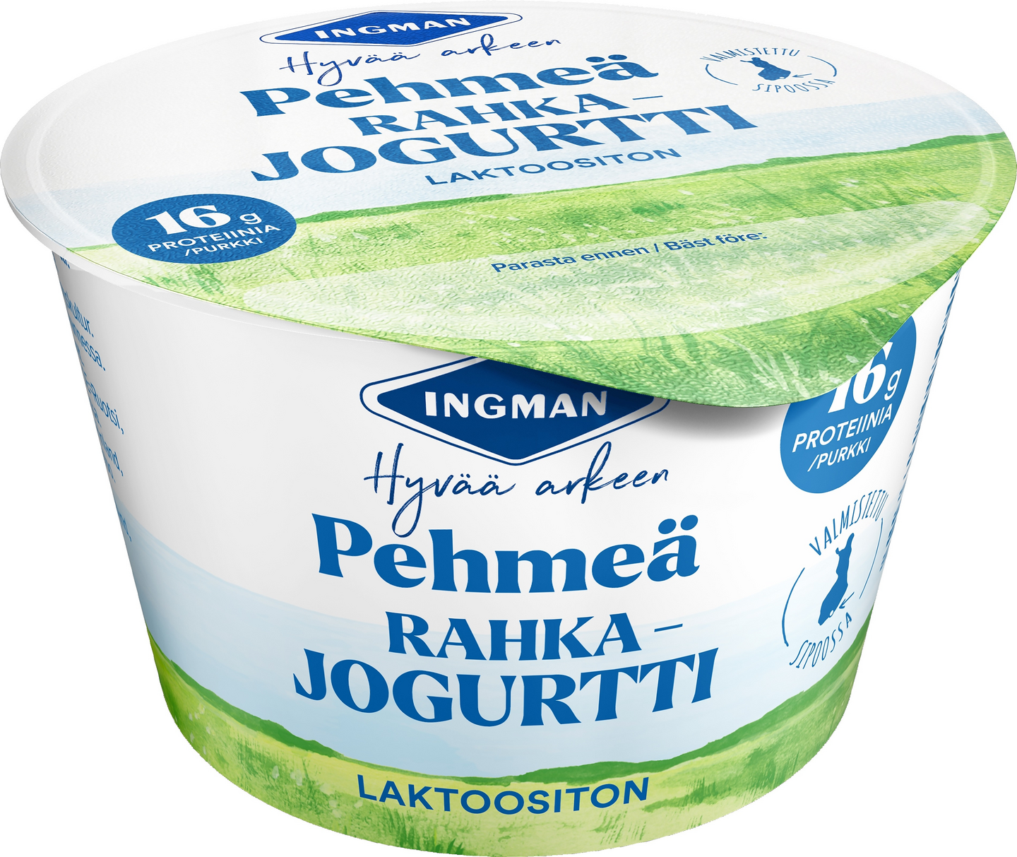 Ingman rahkajogurtti 200g maustamaton laktoositon