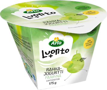 Arla Luonto+ päärynärahkajogurtti 175g laktoositon