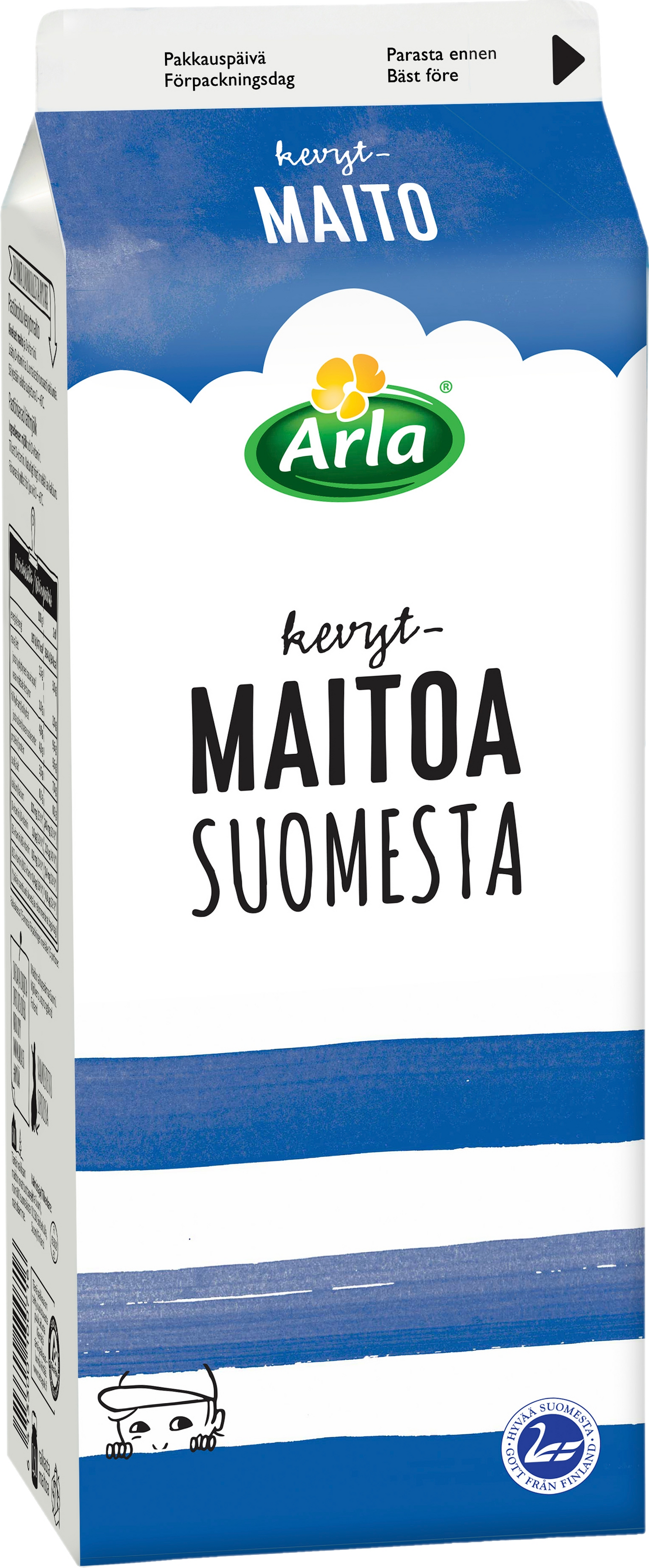 Arla Kevytmaito Suomi 1,5l rullakko