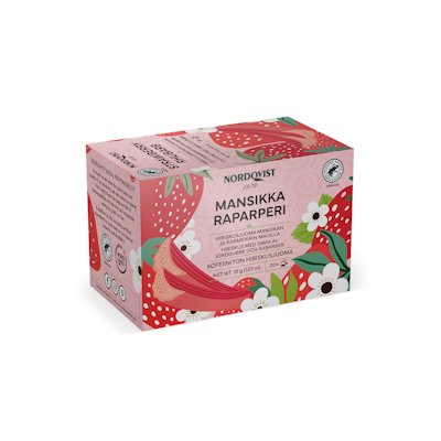 Nordqvist mansikka-raparperi 20x1,75g RFA