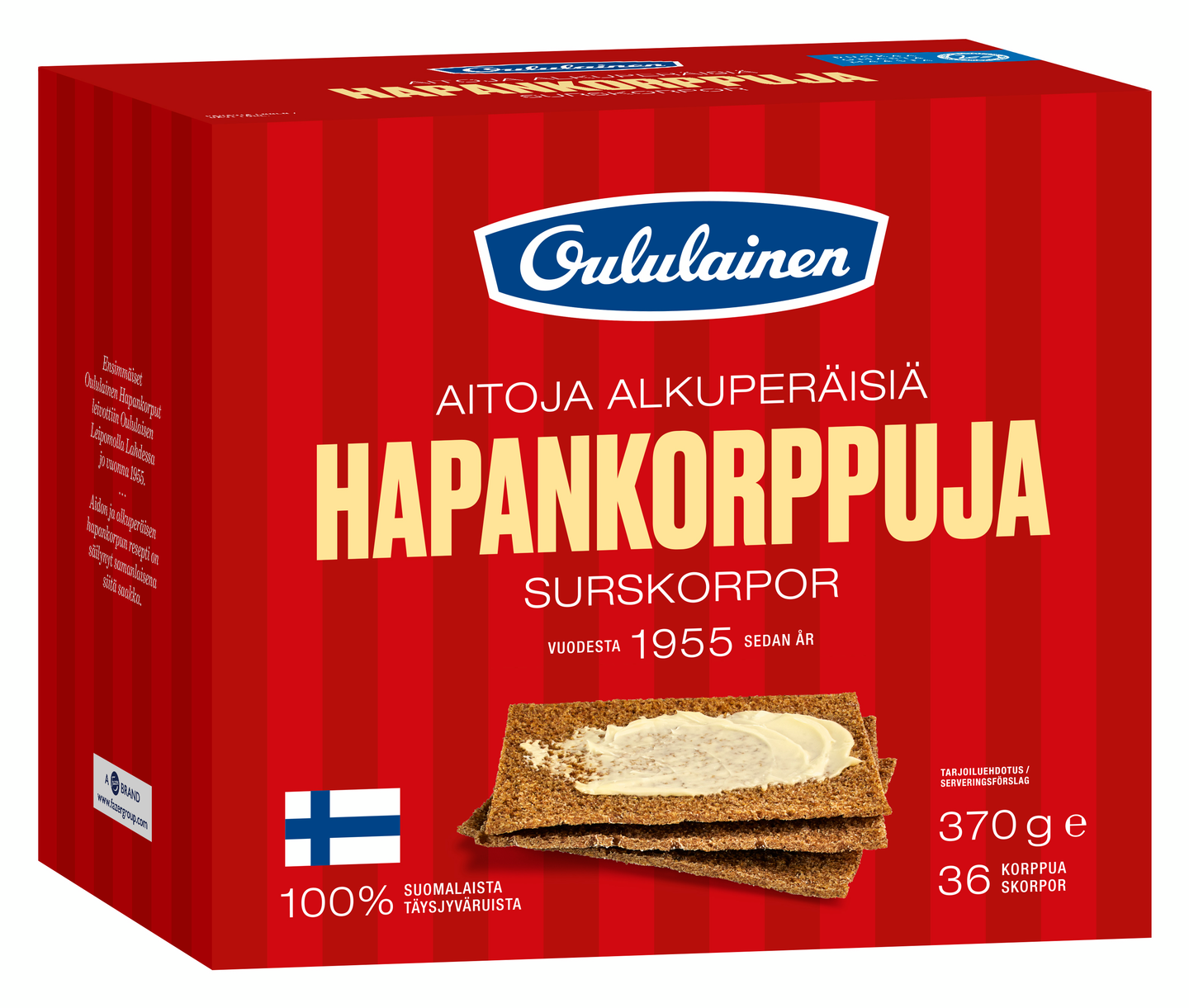 Oululainen hapankorppu 370g