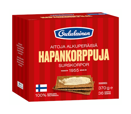 Oululainen hapankorppu 370g