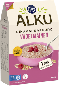 Fazer Alku Vadelmainen pikakaurapuuro 400 g