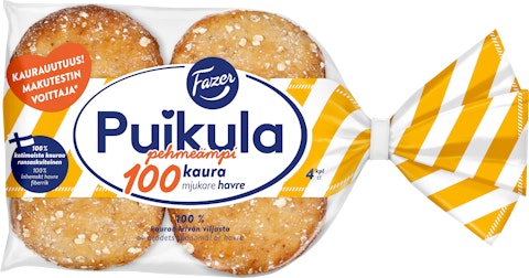 Fazer Puikula Pehmeämpi 100Kaura 4kpl/220g
