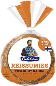 Oululainen Reissumies Tosi Ohut Kaura kaurasekaleipä 5kpl/210g