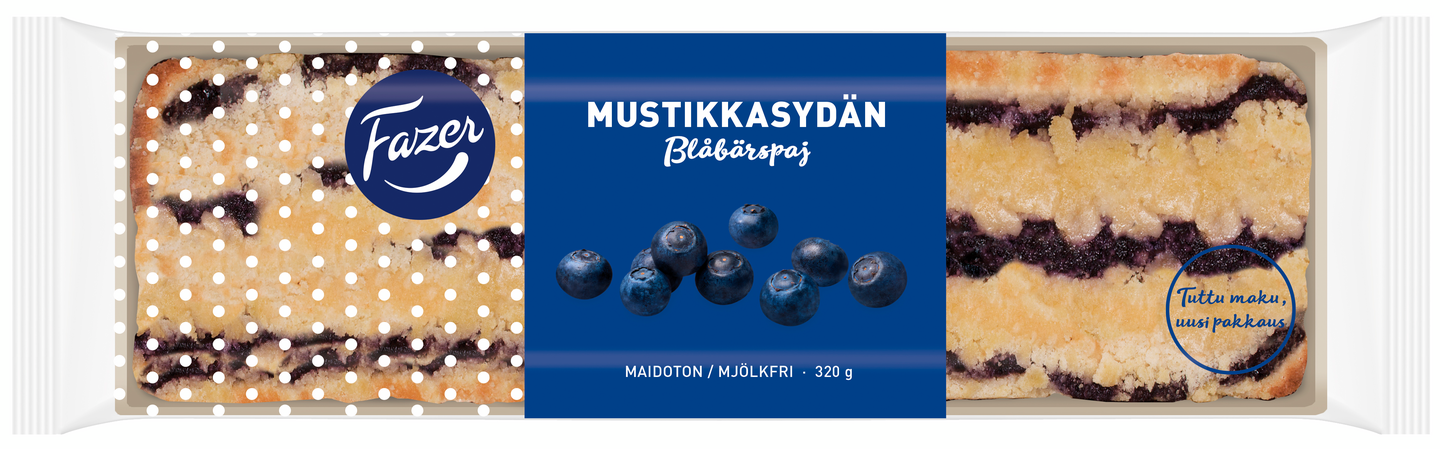 Fazer mustikkasydän marjapiiras 320g | K-Ruoka Verkkokauppa