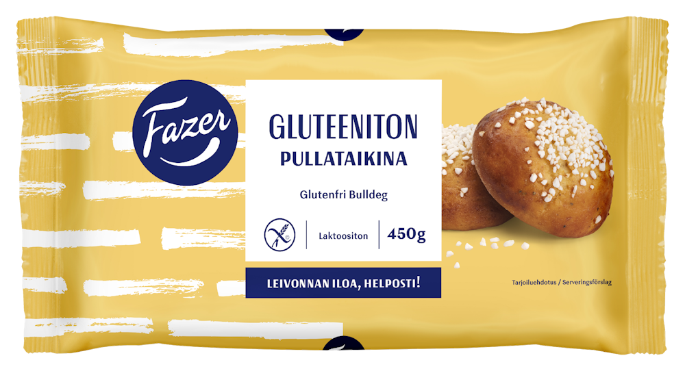 Fazer Gluteeniton Pullataikina 450g Pakaste HoReCa tukku Kespro