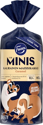 Fazer for Minis Kaurainen Maissikakku Caramel 117g