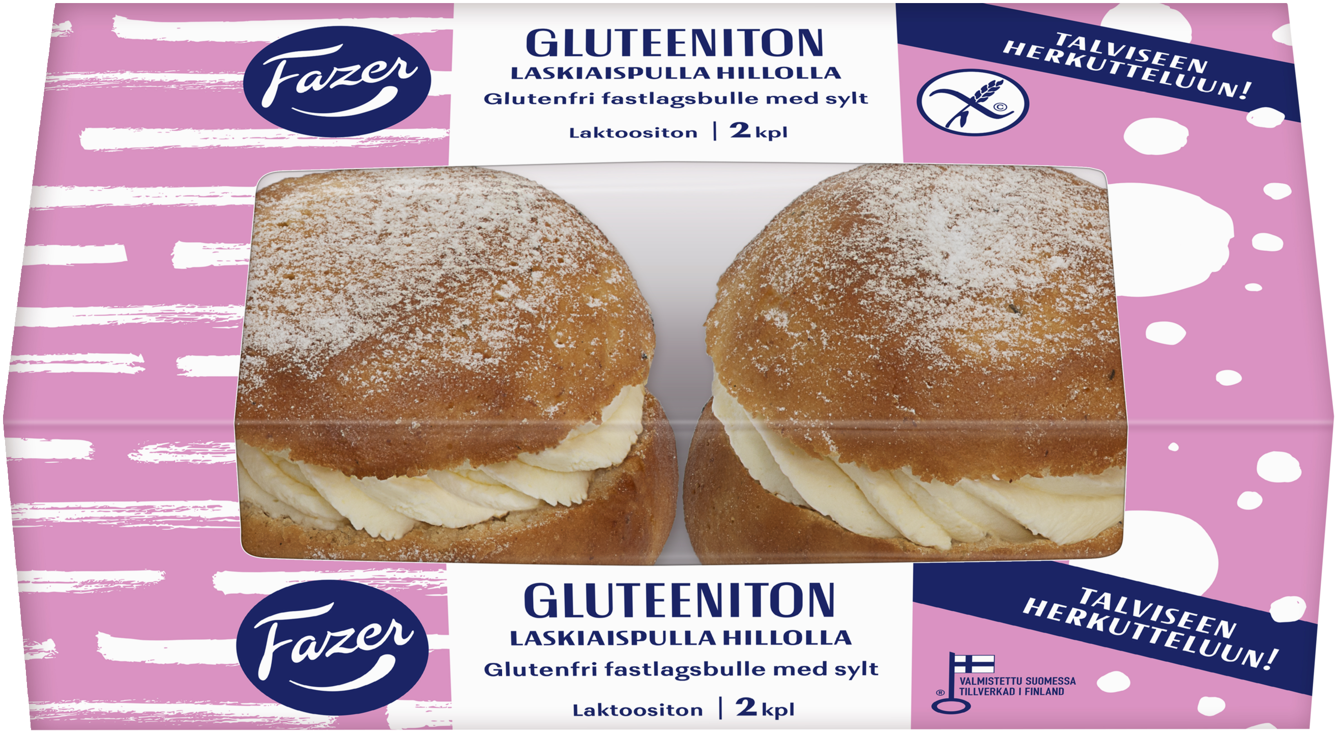 Fazer Gluteeniton laskiaispulla 2kpl/200g