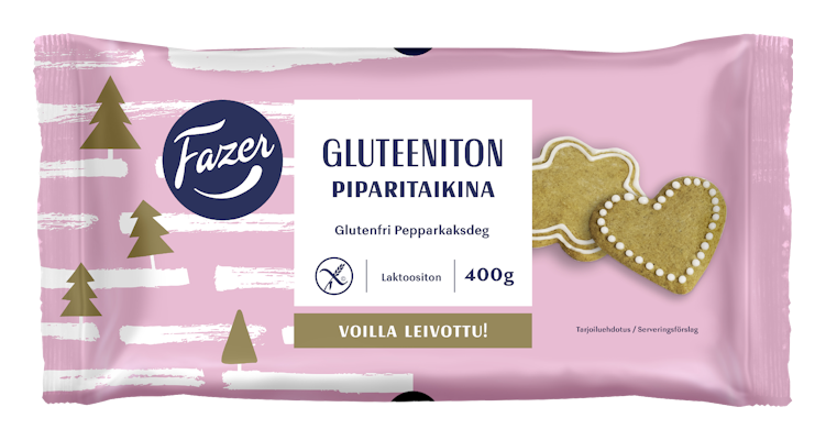 Fazer gluteeniton Piparitaikina 400g pakaste