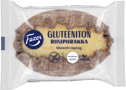 Fazer Gluteeniton riisipiirakka 60g yksittäispakattu pakaste