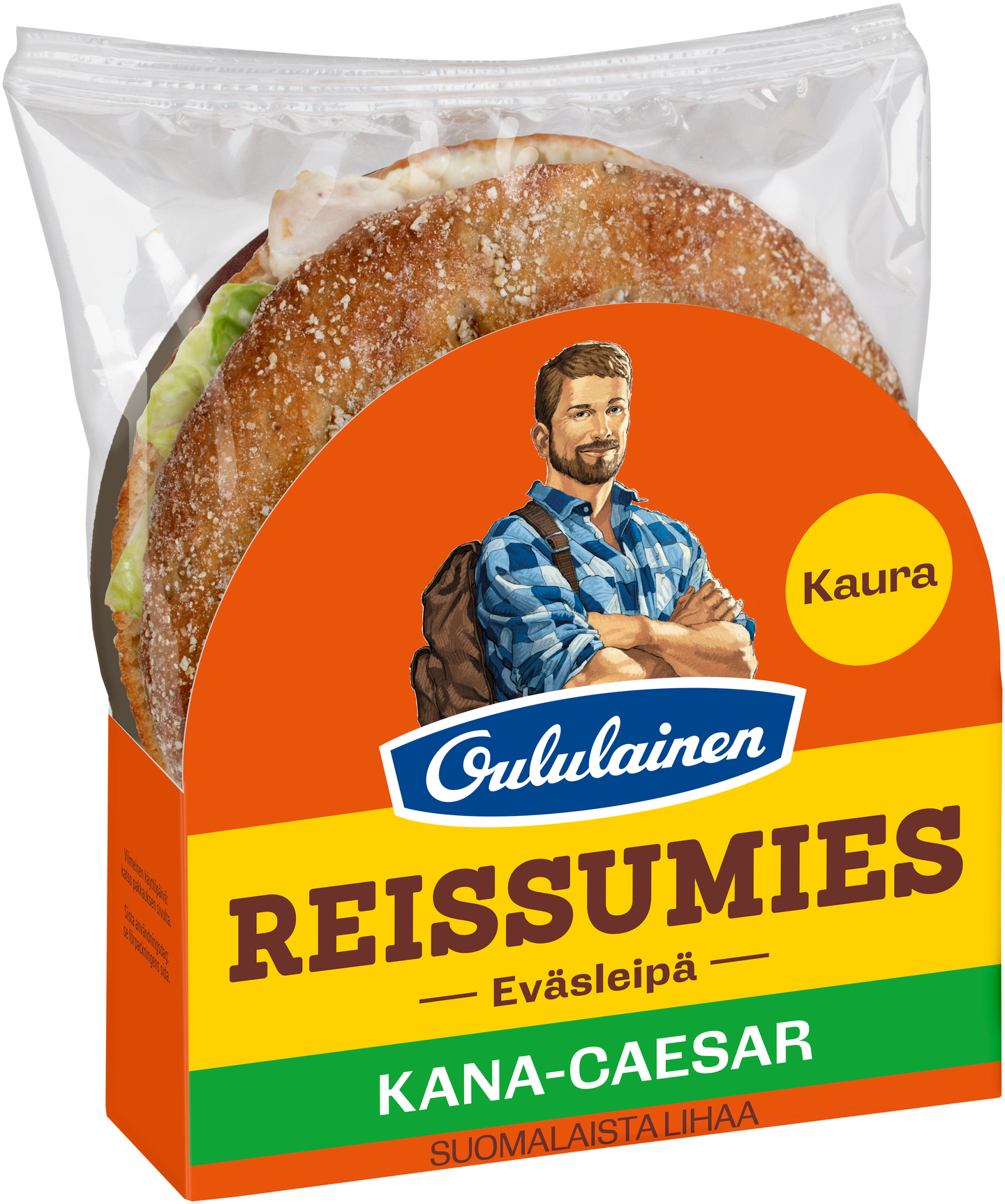 Oululainen Reissumies Eväsleipä kaura kana-caesar 140g