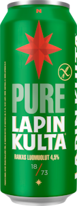 Lapin Kulta Pure gluteeniton Luomuolut 4,5% 0,5l