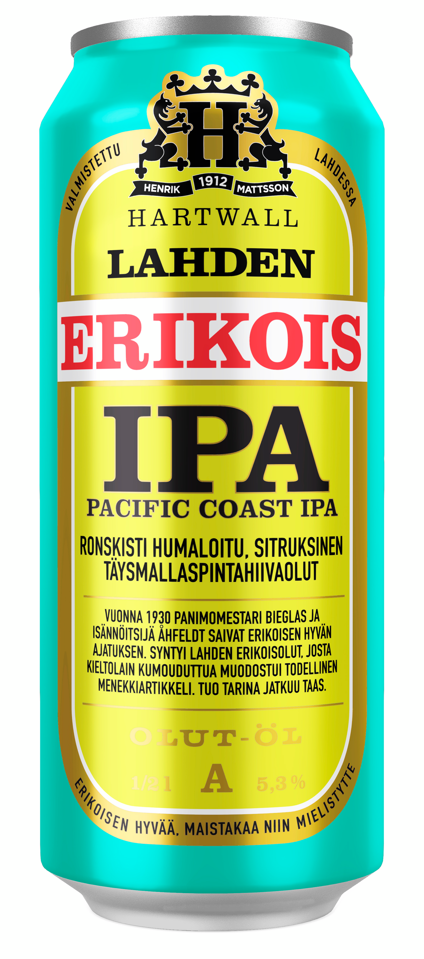 Lahden Erikois Pacific Coast IPA 5,3% 0,5l