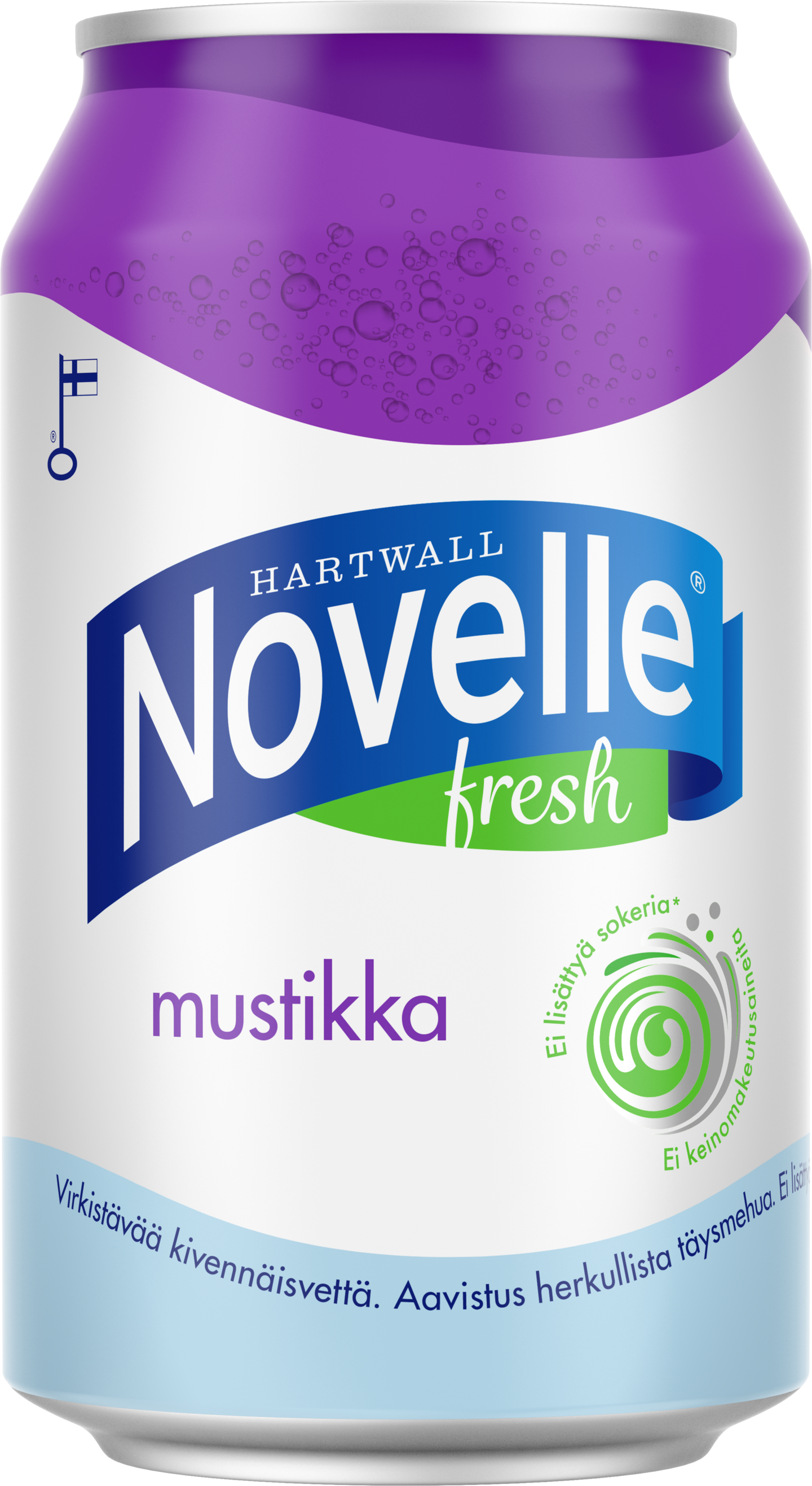 Hartwall Novelle Fresh mustikka kivennäisvesi 0,33l