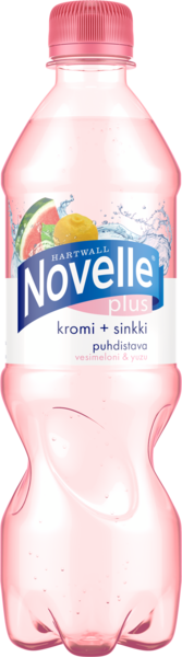 Hartwall Novelle Plus Kromi+Sinkki Vesimeloni-Yuzu 0,5l