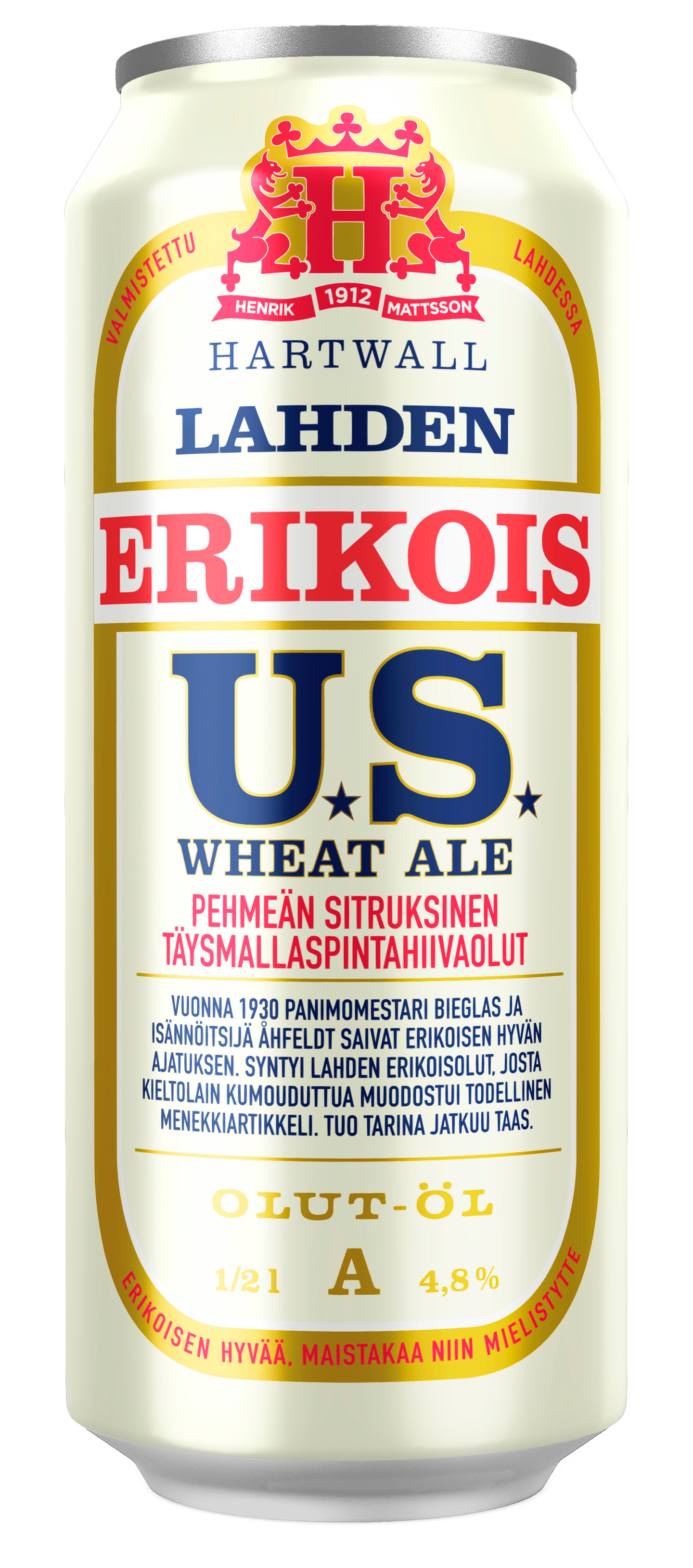 Lahden Erikois US Wheat olut 4,8% 0,5l