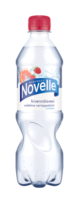 Hartwall Novelle Vadelma-Veriappelsiini kivennäisvesi 0,5l