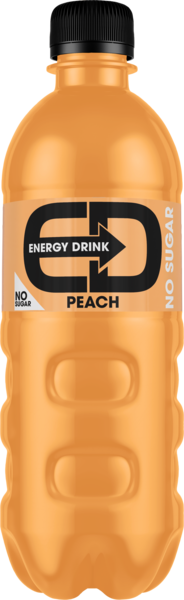 ED Peach No Sugar energiajuoma 0,5l MINIDOLLY