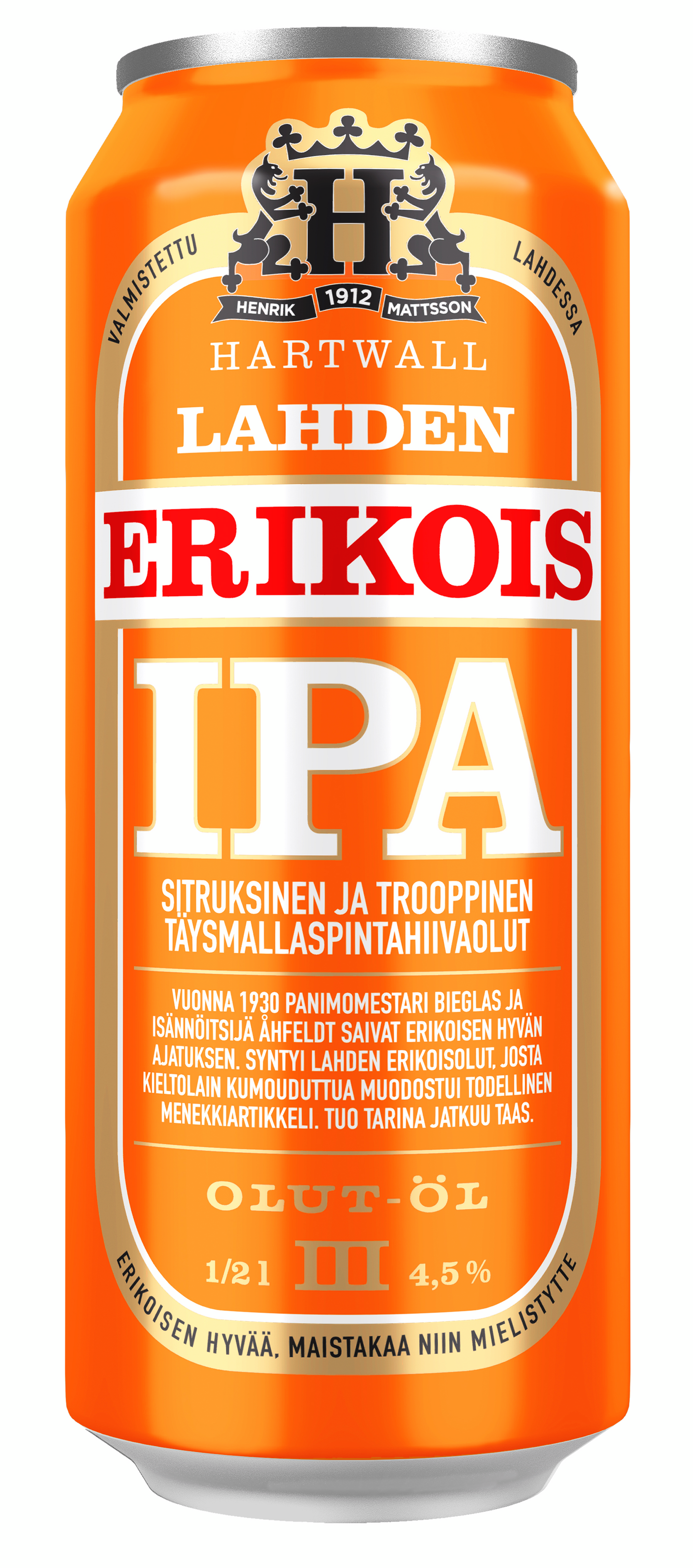 Lahden Erikois IPA olut 4,5% 0,5l MINIDOLLY