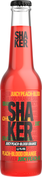 Shaker Juicy Peach-Blood Orange juomasekoitus 4,5% 0,275l