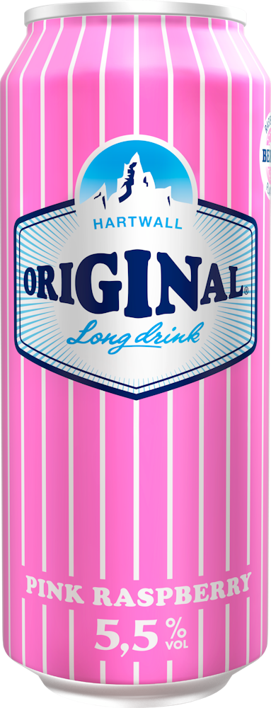 Hartwall Original Long Drink Pink Raspberry 5,5% 0,5l - HoReCa-tukku Kespro