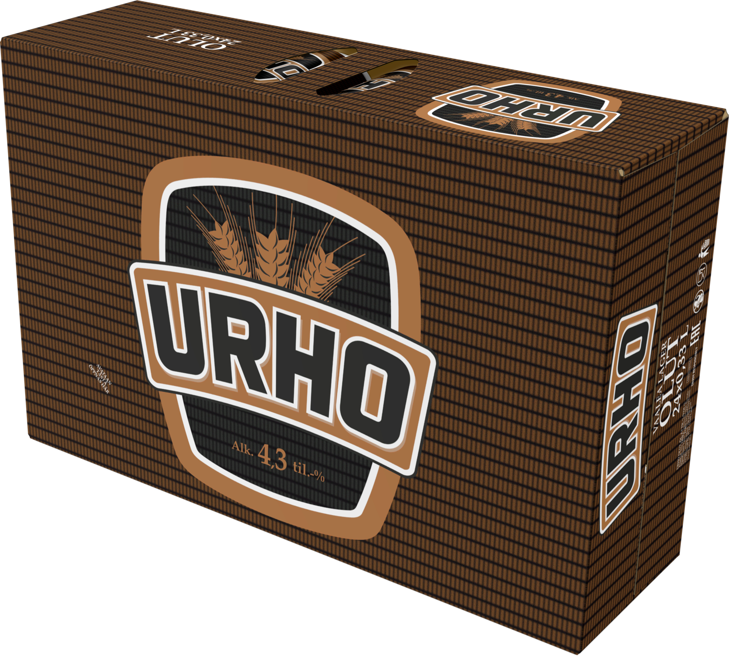 Urho olut 4,3% 0,33l 24-pack | K-Ruoka Verkkokauppa