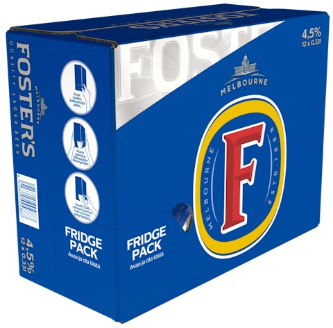 Foster's olut 4,5% 0,33l 12-pack