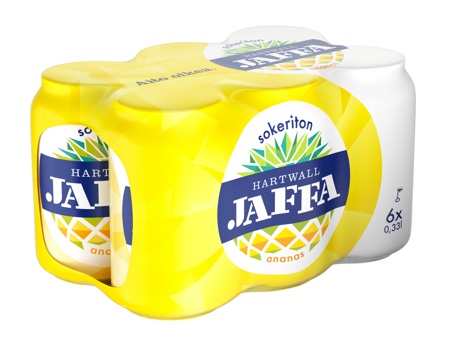 Hartwall Jaffa Ananas sokeriton 0,33l 6-pack