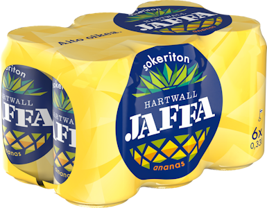 Hartwall Jaffa Ananas sokeriton 0,33l 6-pack