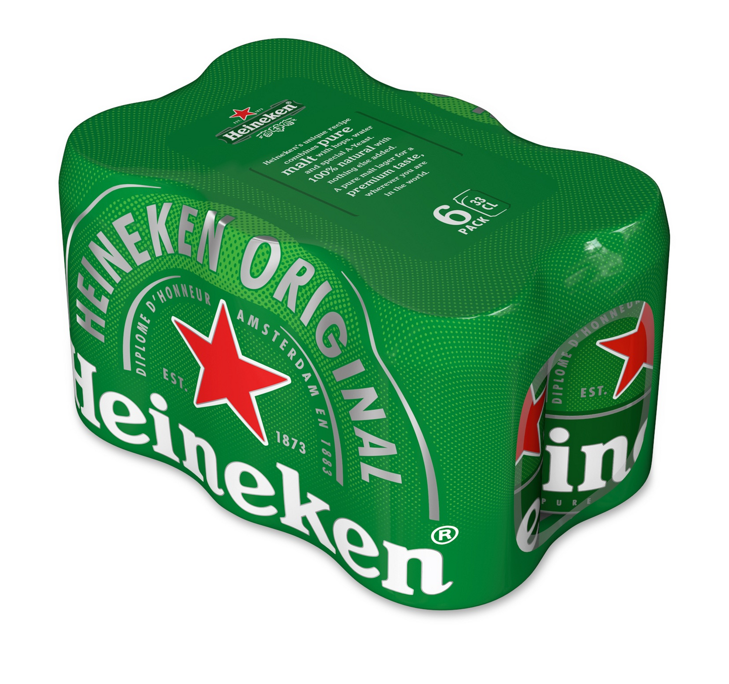 Heineken 5,0% 0,33l tlk 6-pack