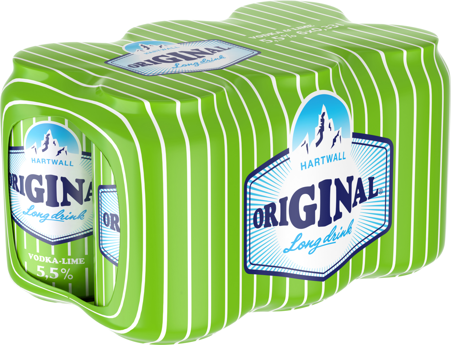 Hartwall Original Long Drink Vodka-Lime 5,5% 0,33l 6-pack